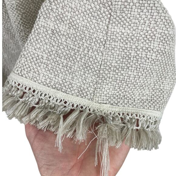 Vintage Sara Campbell Textured Boucle Tunic Top XS Tassel Fringe USA Old Money - Picture 13 of 13